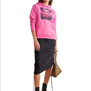 Paco Rabanne Pink 'Paco Motel' Graphic Print Hoodie Sweatshirt